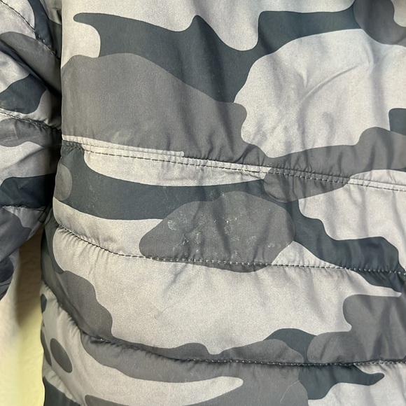 Abercrombie & Fitch Kids Camo Faux Sherpa Winter Gray Jacket Coat Size 9/10 - Picture 7 of 8
